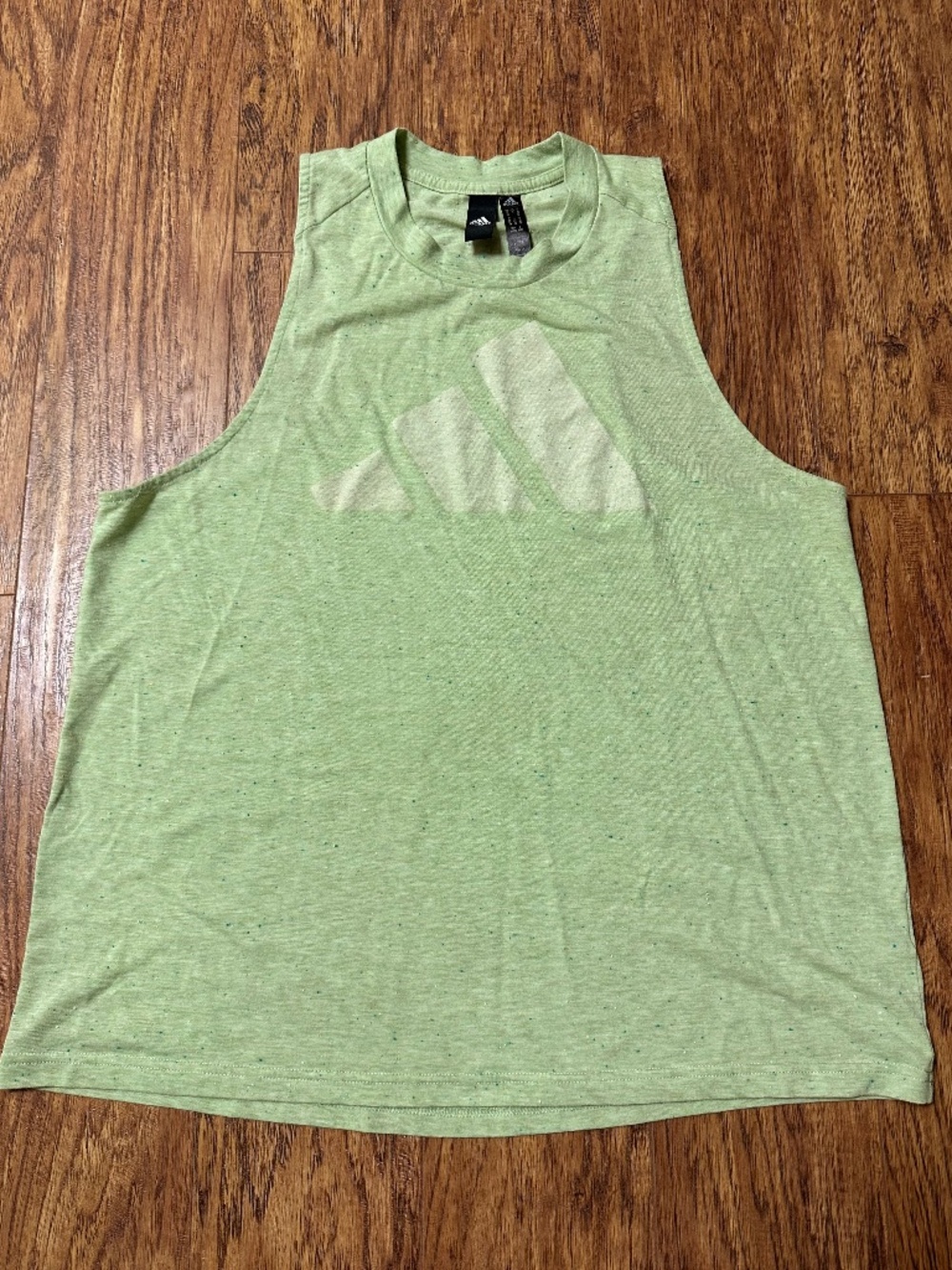 Adidas Women's Racerback Tank Top Heathered Green Size XL